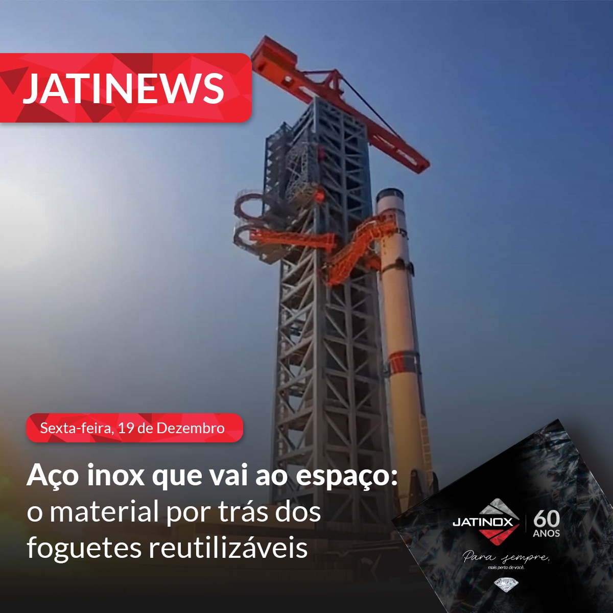Aço inox que vai ao espaço: o material por trás dos foguetes reutilizáveis. Aço inox que vai ao espaço: o material por trás dos foguetes reutilizáveis.