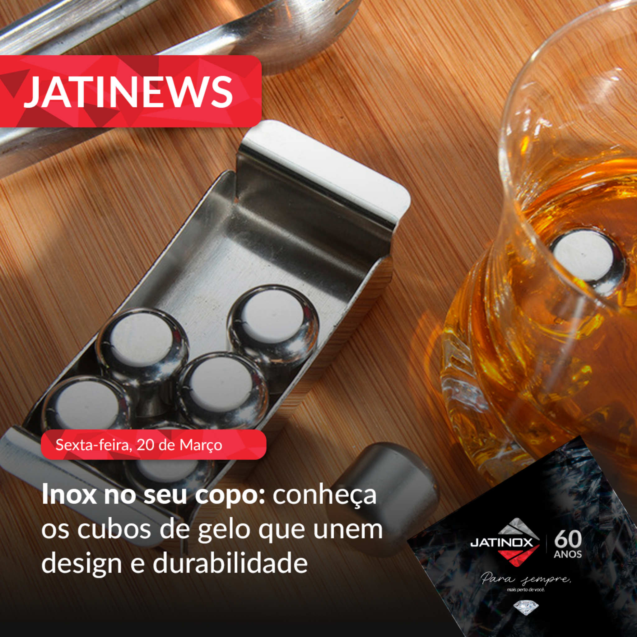 Inox no seu copo: conheça os cubos de gelo que unem design e durabilidade. Inox no seu copo: conheça os cubos de gelo que unem design e durabilidade.