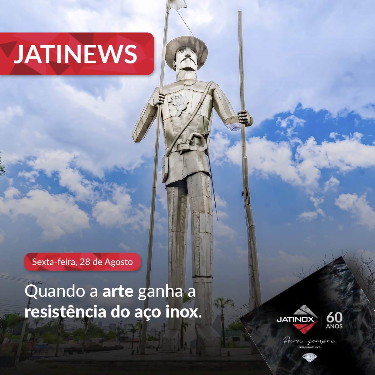 Quando a arte ganha a resistência do aço inox